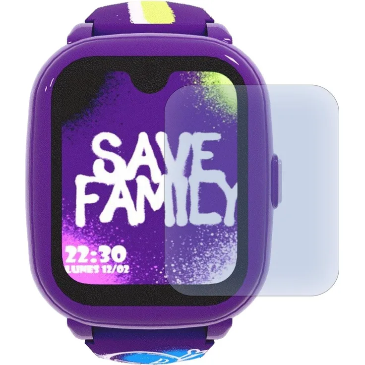 SaveFamily Iconic Plus 2 Kinder Smartwatch, inkl. Glass Protector, GPS, Wasserfest, blau
