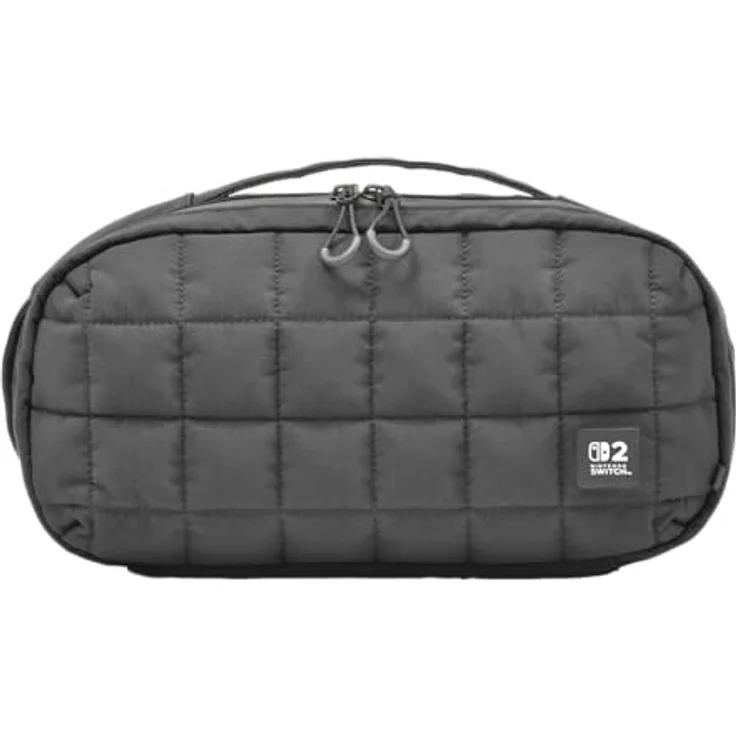HORI Puff Pouch (Black) - Mid-Size Tragetasche für Nintendo Switch 2 mit robustem Design und praktischem Tragegriff – Bild 1