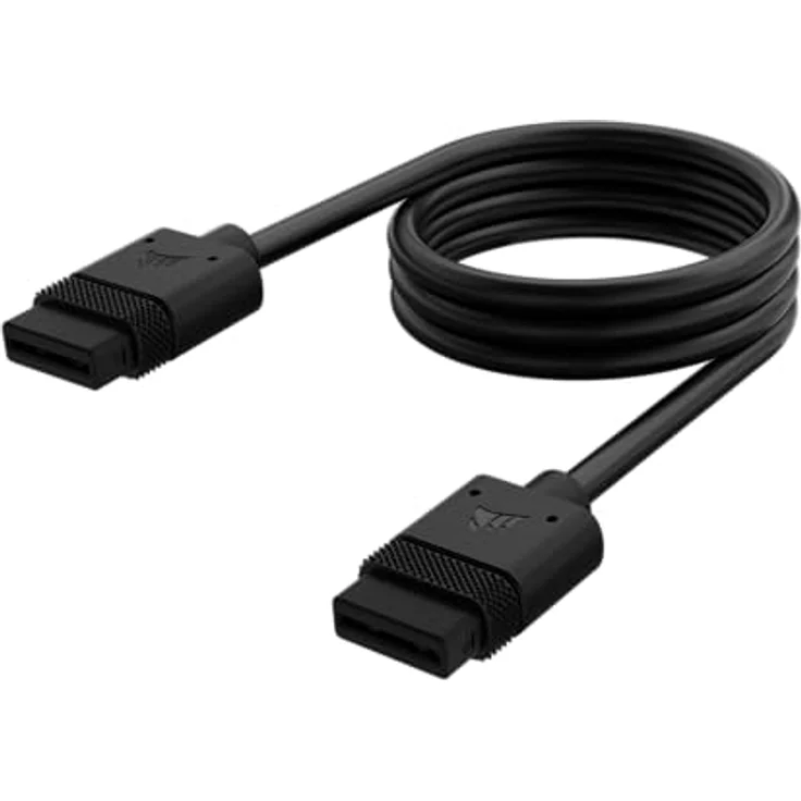 Corsair iCUE LINK Kabel - 600mm Gerade - Schwarz – Bild 1