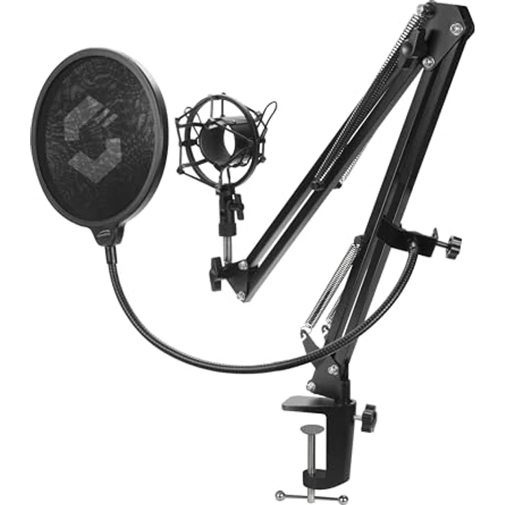 Speedlink Volity Streaming Accessory Set - Mikrofonhalterung für Streamer-Gaming-Computer-Notebook-Laptop, Shock-Mount, schwarz – Bild 2