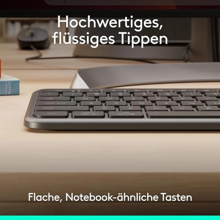 Logitech Kb K620 For Business, kabelgebundene QWERTZ-Tastatur mit Scissor-Switch-Technologie, Schwarz – Bild 3