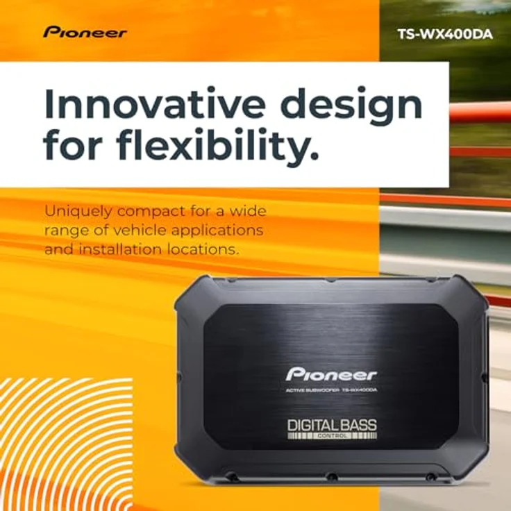 Pioneer TS-WX400DA, Aktivsubwoofer mit 250 Watt Leistung und digitaler Basssteuerung, platzsparend – Bild 3