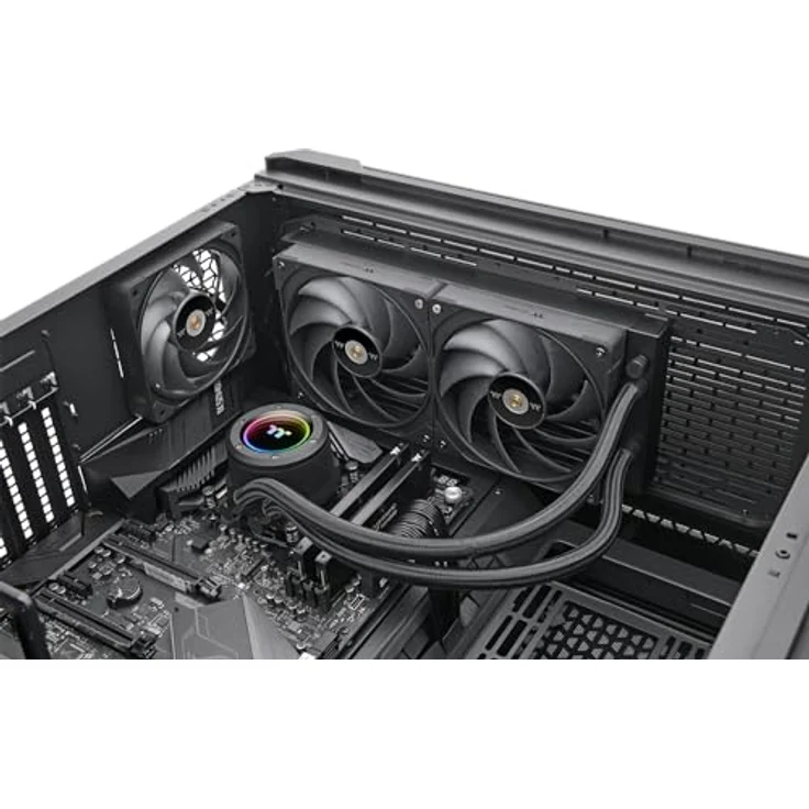 Thermaltake TOUGHLIQUID 280 Pro ARGB Wasserkühlung - Neuauflage mit MagForce 2.0, schlanker Radiator, Intel & AMD Kompatibilität – Bild 5