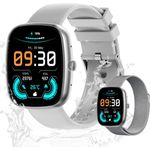 Valdus Smartwatch IP67 wasserdicht mit SPO2, Herzfrequenz- & Blutsauerstoffsensor, 4,65 cm Display - Schwarz