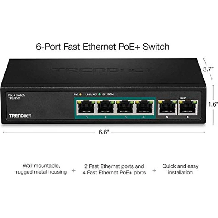 Trendnet TPE-S50 5-Port PoE Switch 10 100Mbps 31W (21221177) – Bild 7
