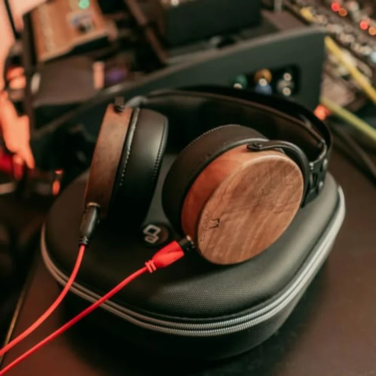 OLLO Audio Kopfhörer R1 1.0, geschlossene Over-Ear Kopfhörer mit U-förmigem Frequenzgang und Tisch-Stativ – Bild 5