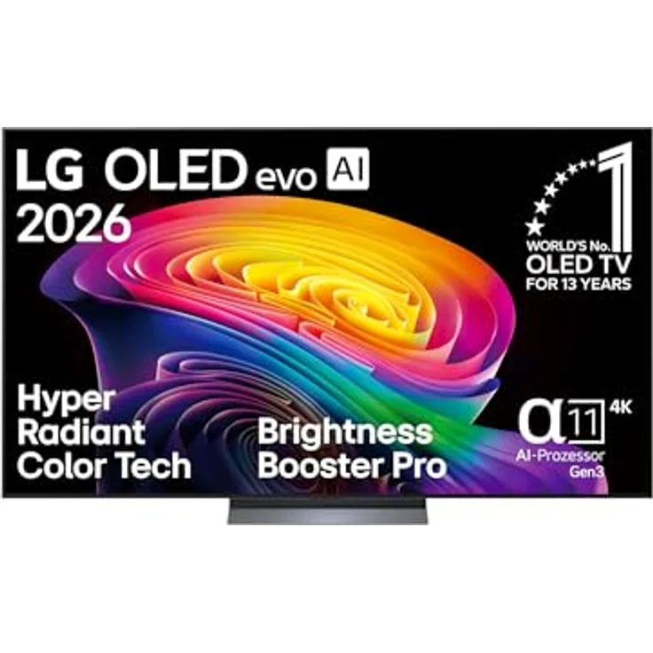 LG OLED77C6ELB, 77 Zoll 4K OLED evo AI TV mit α11 Gen3 Prozessor, Dolby Vision, 165Hz VRR – Bild 1