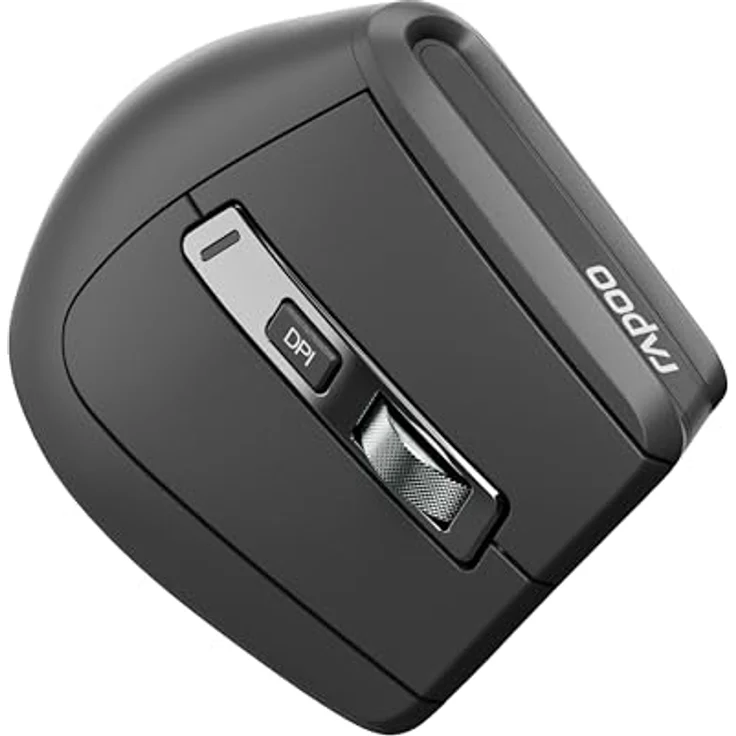 Rapoo EV310M, Optische Büro Maus mit 2400 DPI, Vertikale Ausführung, RF Wireless + Bluetooth, Schwarz – Bild 7