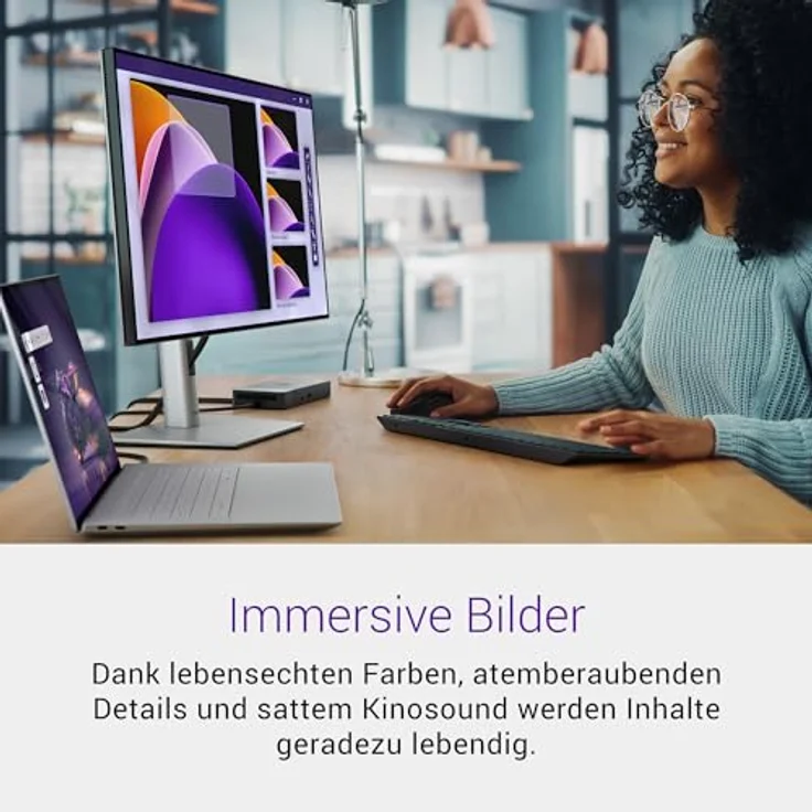 Dell 16 Premium Laptop DA16250, 16,3 Zoll 4K OLED Touchscreen, Intel Core Ultra 9 285H, NVIDIA GeForce RTX 5070, 32GB RAM, 1TB SSD, Windows 11 Home, Studio Audio, Deutsche Tastatur, Platinum – Bild 2