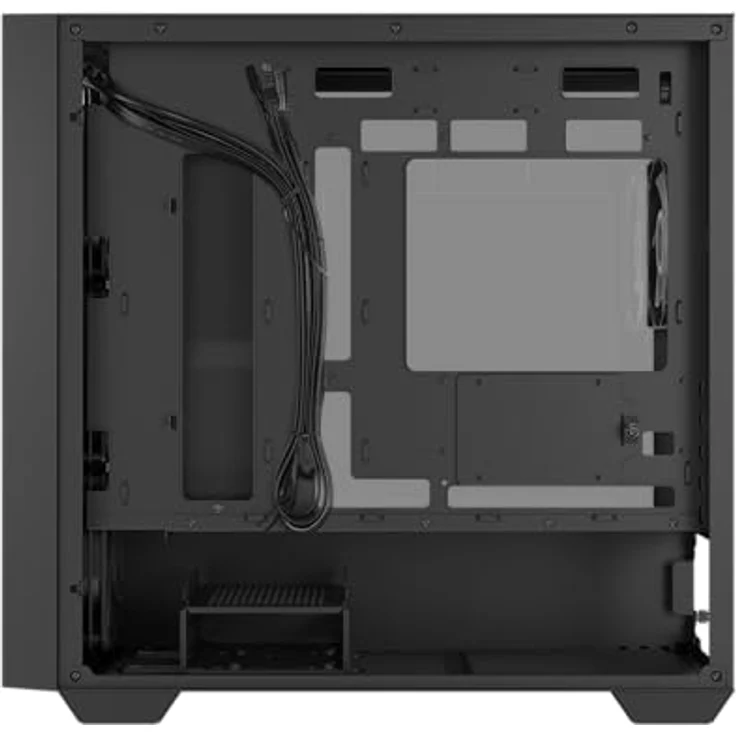 ASUS A21 Plus TG ARGB Black microATX PC Gehäuse (vorinstallierte ARGB-Lüfter, Mesh Frontpanel, kompatibel mit Mainboards mit versteckten Anschlüssen, 360-mm-Radiatoren, 380-mm-Grafikkarten) – Bild 4