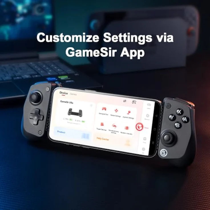 GameSir X5s, Bluetooth Gaming Controller für Switch 2/Android/iOS/PC, mit Hall Effekt Joystick, Dual HD Rumble Motoren, Turbo Funktion, leicht und mobil – Bild 9