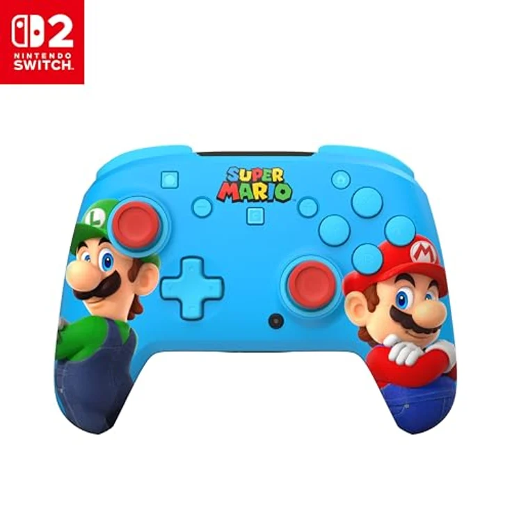 Turtle Beach Rematch-Controller: Mario und Luigi, kabellos mit TMR-Thumbsticks, anpassbare RGB-Beleuchtung, wiederaufladbarer Akku bis 40 Stunden, offiziell lizenziert für Nintendo Switch 1 und 2 – Bild 1