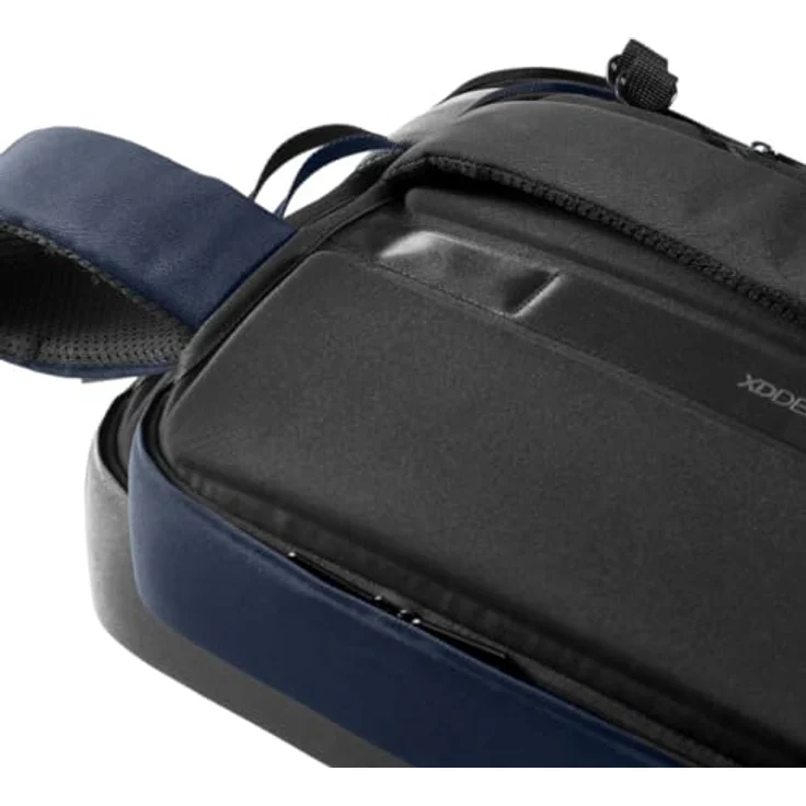 XD Design Bobby Bizz 2.0, Antidiebstahl-Laptop-Rucksack für Laptops bis 16", wasserfest, ergonomisch, blau – Bild 5