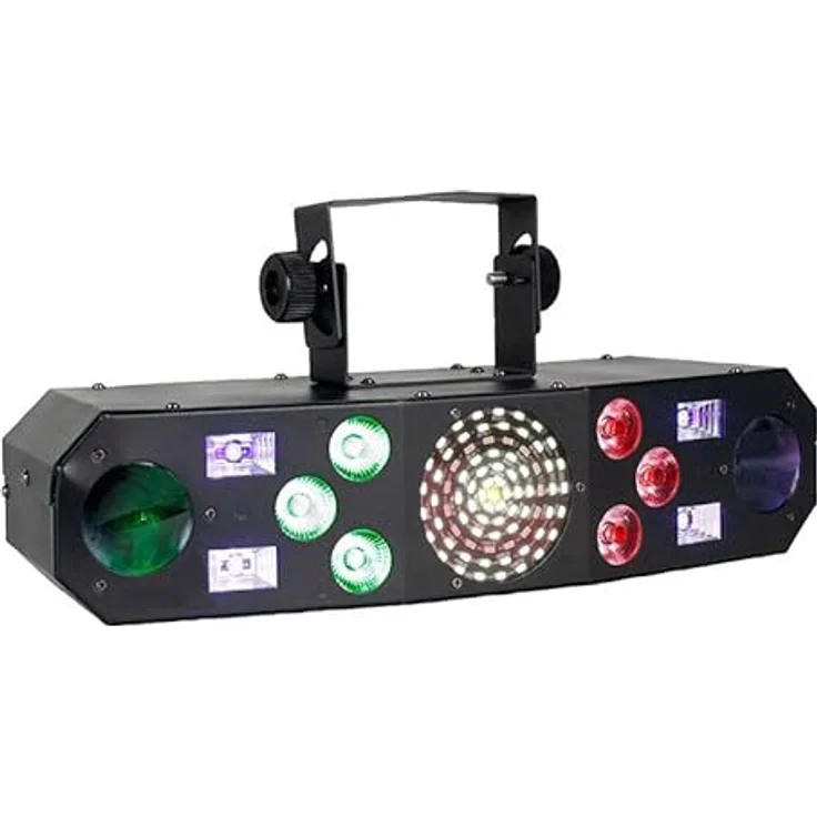 Eliminator Furious Five RG, 5-in-1 Lichteffekt mit 81 SMD LEDs, 4x 3W UV, RGBW LEDs, Stroboskop und Moonflower-Effekt, DMX-fähig – Bild 2