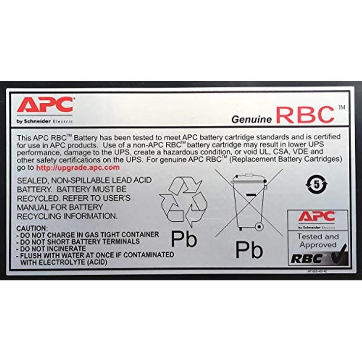 APC RBC17 - Ersatzbatterie für Unterbrechungsfreie Notstromversorgung (USV) von APC - passend für Modelle BE700G-GR / BK650EI und andere - Preisvergleich – Bild 2