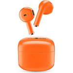 Music Sound | Swag - Kabelloses Kapsel-Headset - Wiedergabezeit bis 20 Stunden - Bluetooth - Orange