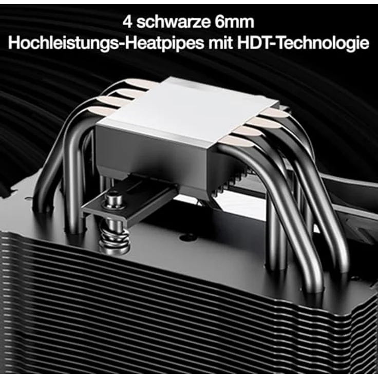 be quiet! Pure Rock 3 LX CPU-Kühler - 120mm, schwarz, mit sechs Heatpipes und ARGB-Beleuchtung – Bild 4
