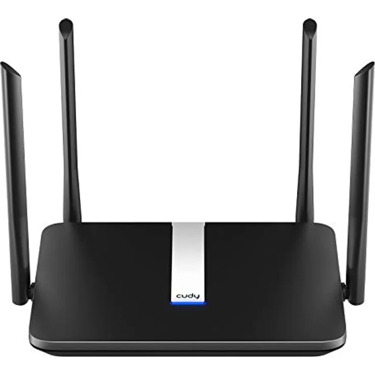 Cudy AX1800 WiFi 6 Mesh Router – Router 802.11ax, 1800 Mbps Dual Band, 4 Gigabit LAN Ports, OFDMA, Beamforming, MU-MIMO, WPA3, VPN, X6