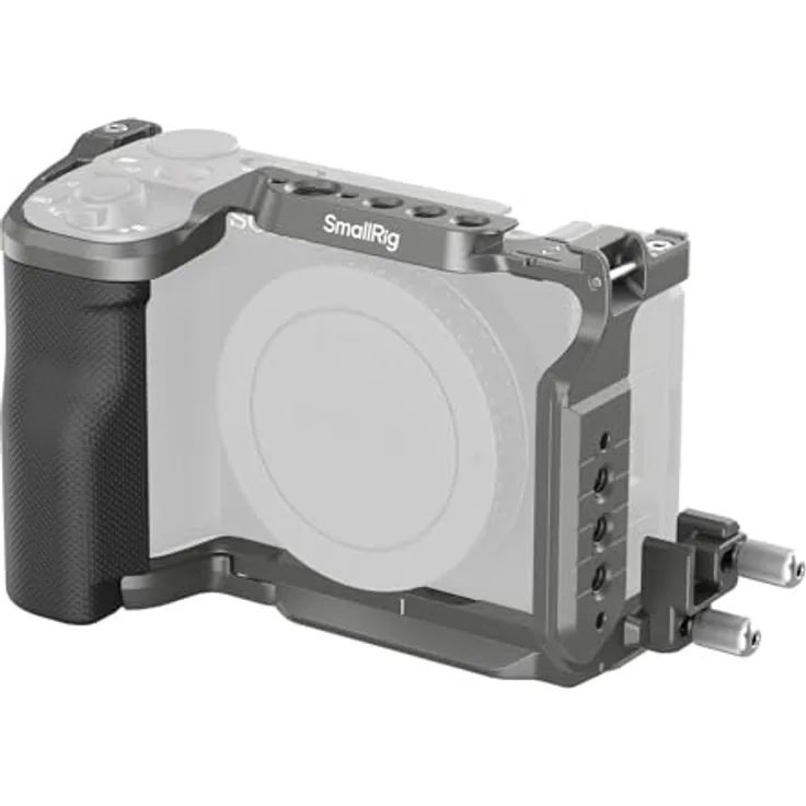 SMALLRIG ZV-E10 II HawkLock Schnellwechselkäfig-Kit für Sony ZV-E10 II mit Kabelklemme für HDMI, ergonomisch geformter Silikongriff, Arca-Schnellwechselplatte – 4949