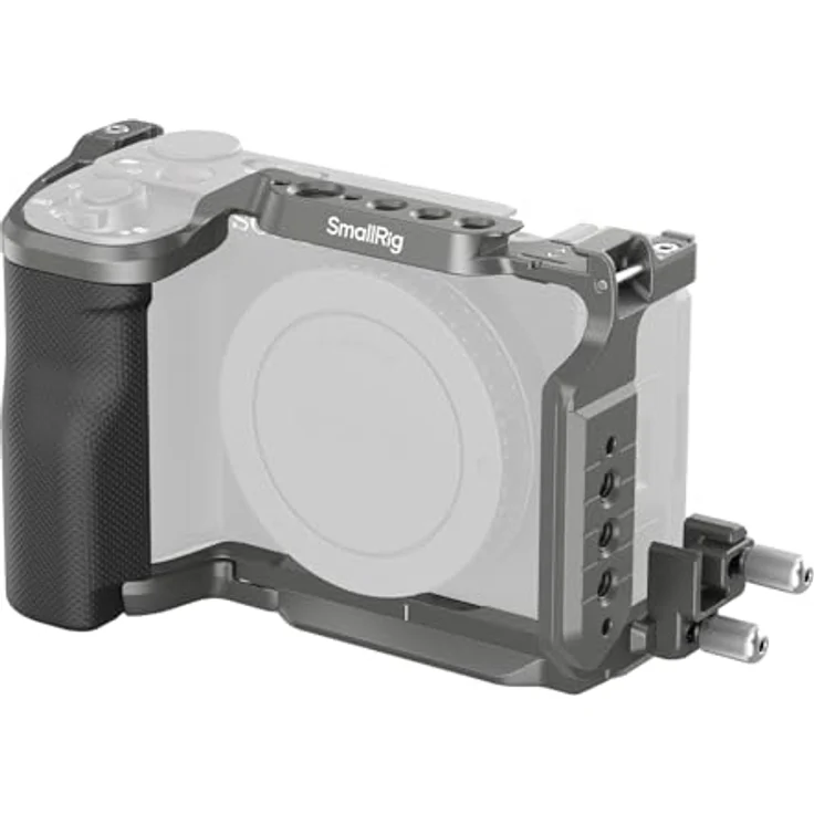 SMALLRIG ZV-E10 II HawkLock Schnellwechselkäfig-Kit für Sony ZV-E10 II mit Kabelklemme für HDMI, ergonomisch geformter Silikongriff, Arca-Schnellwechselplatte – 4949 – Bild 1