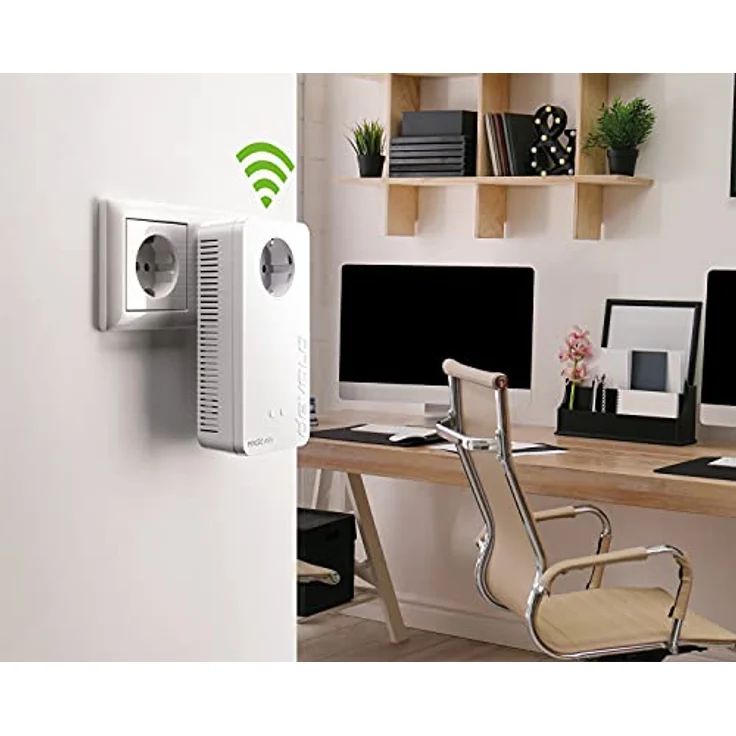 devolo Magic 2 WiFi 6 Multiroom Kit, WLAN Powerline Adapter -bis zu 2.400 Mbit/s, Mesh WLAN Steckdose, 4X Gigabit LAN, Access Point, dLAN 2.0, weiß – Bild 3