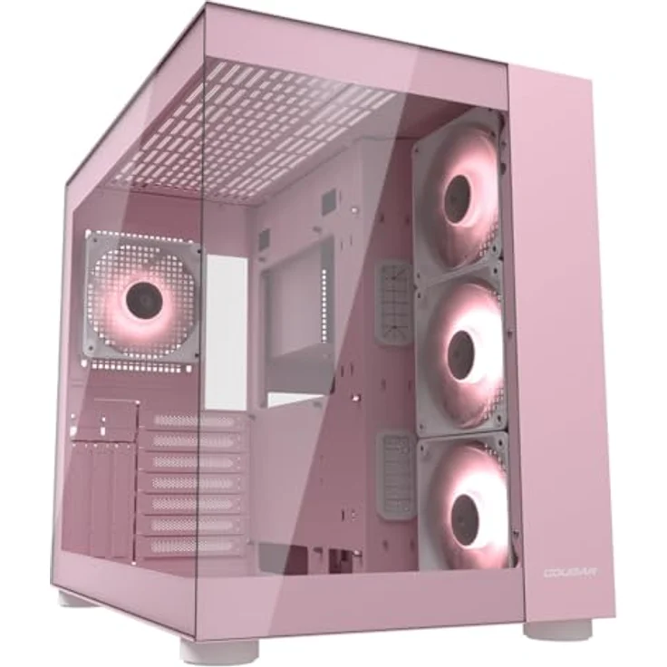 COUGAR Gehäuse Midi-Tower, FV150 ARGB, Pink - Dual Kammer Design, erweiterte Kompatibilität, erweiterte Kühlleistung – Bild 1