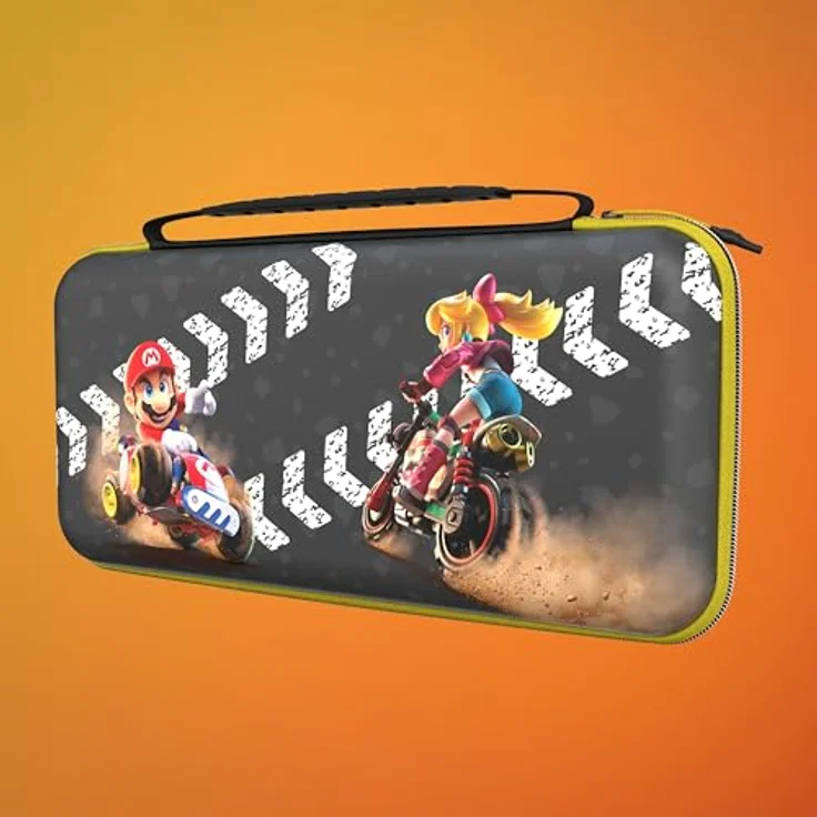 Turtle Beach PlayTrek Reiseetui - Mario Kart World für Nintendo Switch 2, im Dunkeln leuchtendes Design, mit gepolsterter Klappe und Platz für 12 Spielkarten – Bild 10