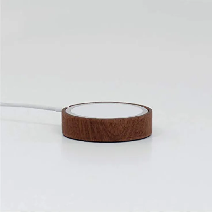 Rolling Square Mini Dock Kompatibel mit MagSafe (Ladegerät Nicht mit inbegriffen) - Solid Wood