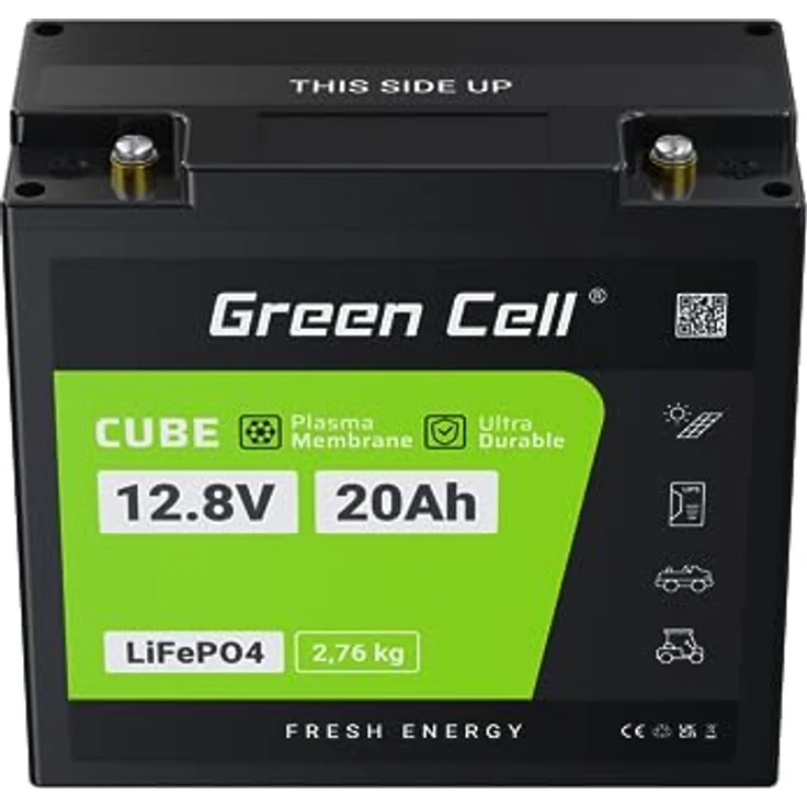 Green Cell CUBE LiFePO4 Spezial-Akku, 12.8V 20Ah Li-Ion Batterie für Traktoren und Rasenmäher, hohe Sicherheit und lange Lebensdauer – Bild 4