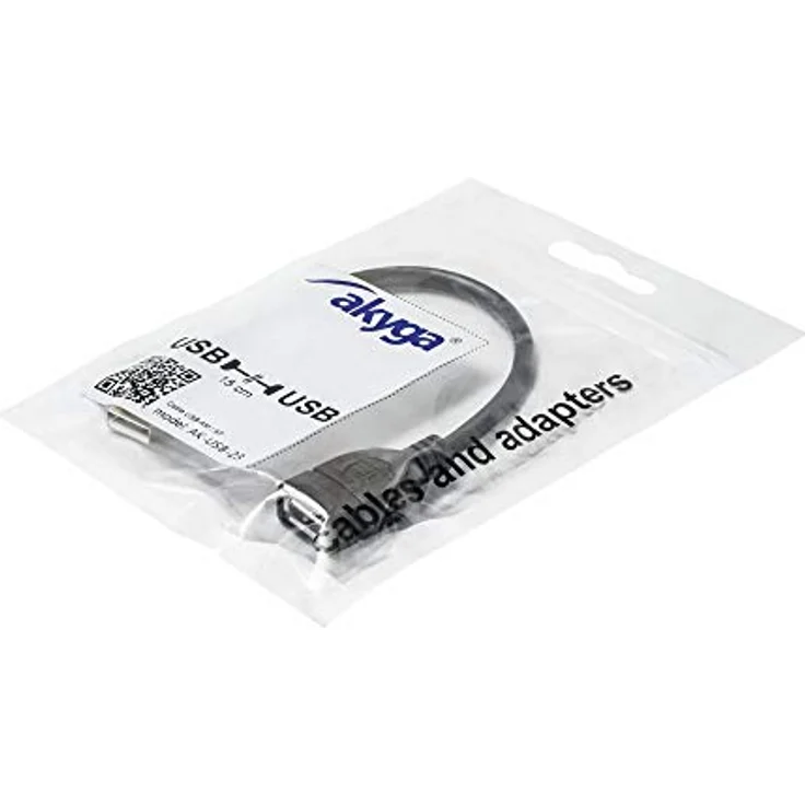 AKYGA AK-USB-23 USB A Buchse auf A Stecker 2.0 Kabel Verlängerungskabel 15 cm – Bild 5