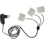 Star Trading Stromadapter für Batterieartikel, ersetzt 3x 3 AA mit 1,8m Zuleitung für LED-Kerzen und Lichterketten, Innenbereich