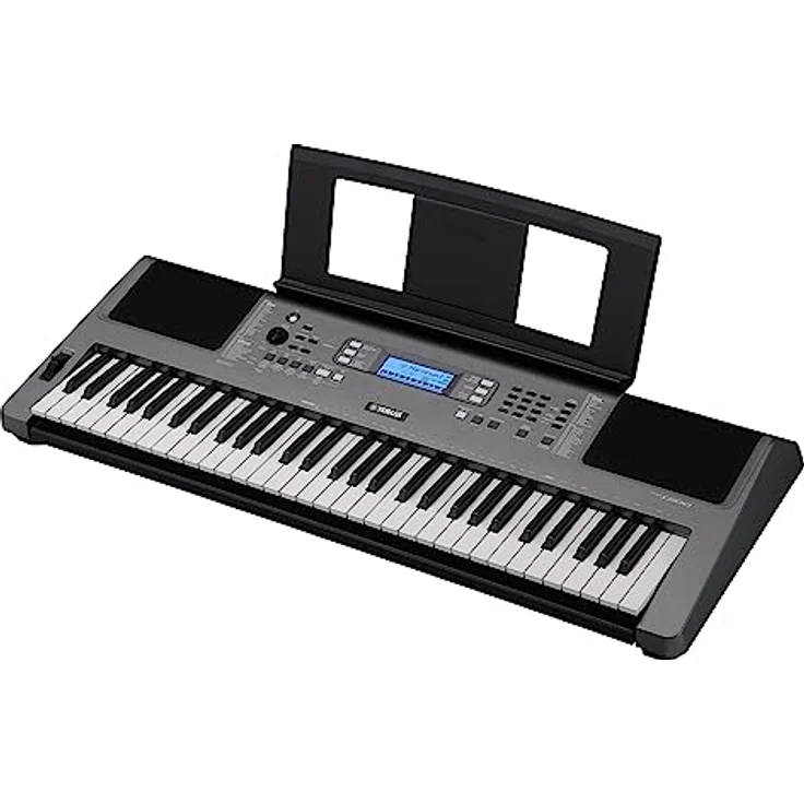 Yamaha PSR-I300 Digital Keyboard, metallic dark grey – Digitales Keyboard mit 61 anschlagdynamischen Tasten – Mit 644 Instrumentenklängen und 30 indischen Begleit-Styles – Bild 1