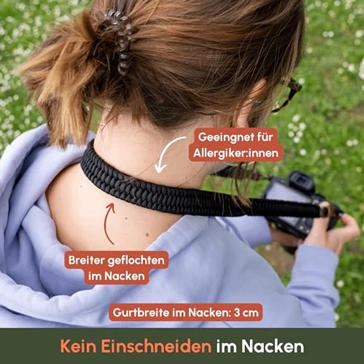 C-Rope Kameragurt The Traveler schwarz 100cm – Bild 4