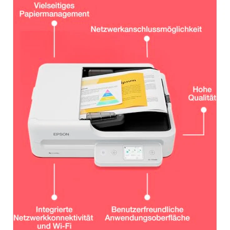 Epson WorkForce DS-1760WN, Dokumentenscanner mit USB- und WLAN-Anschluss – Bild 4