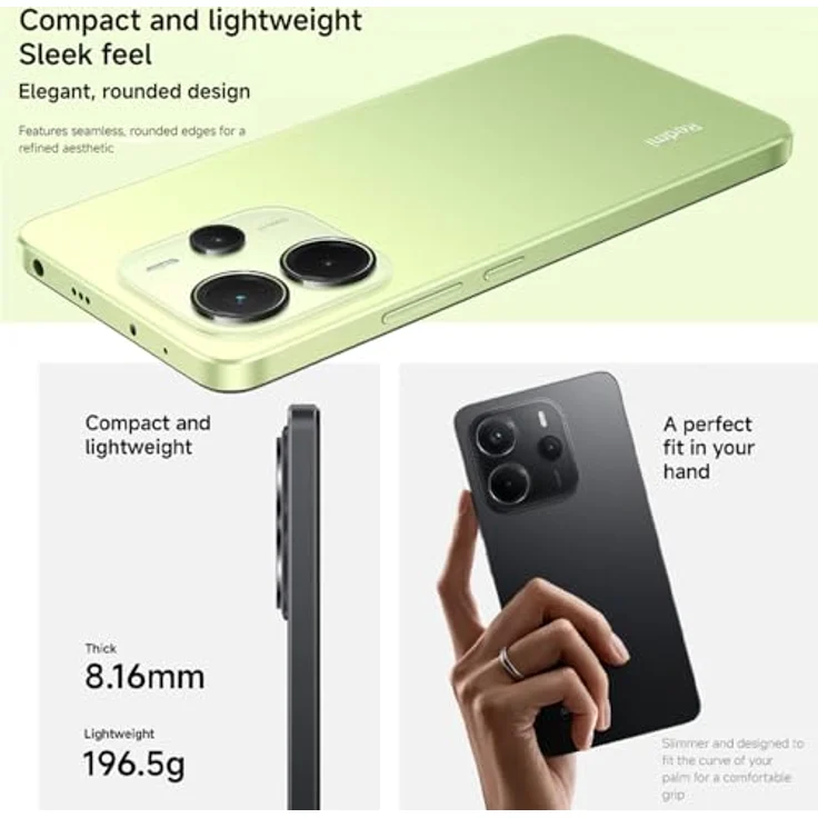 Xiaomi Redmi Note 14 Global Edition Smartphone 8GB + 256GB Blau 6,67 Zoll AMOLED 120Hz 50MP 5110mAh 45W Schnellladung – Bild 4