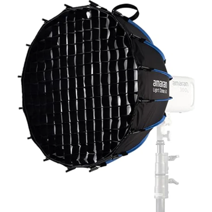 Amaran Light Dome 60, Fotostudio-Equipment, runder Bowens-Mount-Modifikator, inklusive Diffusionstuch, Innensteg & Kontrollgitter, tragbar – Bild 3