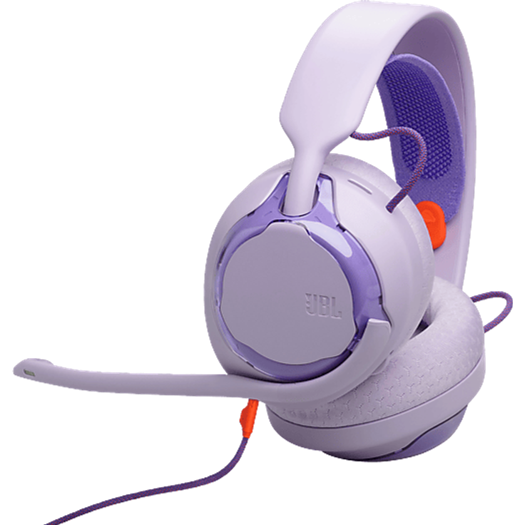 JBL Quantum 250, Over-ear Gaming-Kopfhörer mit 50-mm-Treibern, lila, Noise-Cancelling Mikrofon, für alle Plattformen