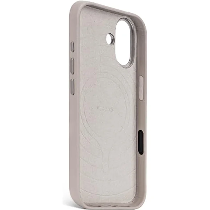Decoded Lederhülle für iPhone 17, Premium ECCO Leder, MagSafe kompatibel, Metalltasten, vollständiger Kameraschutz, beige – Bild 2