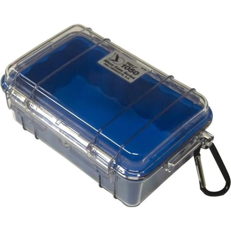 PELI Micro Case 1050 blau/transparent