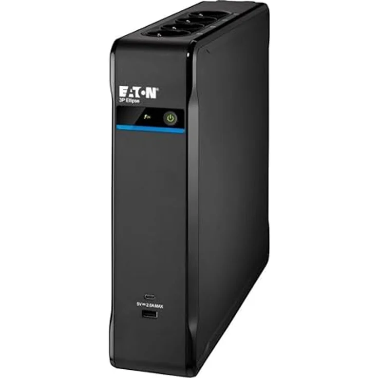 Eaton 3P Ellipse 1300 USB IEC, Standby-USV mit 1300 VA Scheinleistung, kompakt im Tower-Design, USB-Anschluss, bis zu 8,5 Minuten Überbrückungszeit – Bild 3