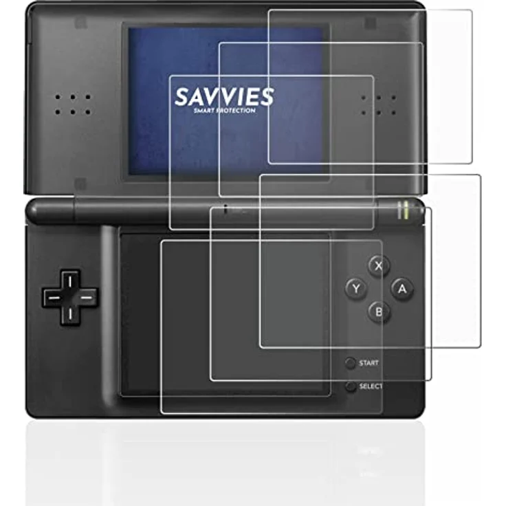 Savvies 6 Stück Ultra-Transparente Schutzfolie für Nintendo DS LITE, Passgenau, Kratzfest, Made in Germany – Bild 2