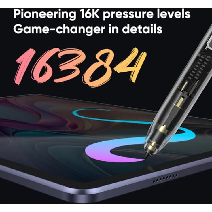 XP-PEN Grafiktablett Magic Drawing Pad, 12 Zoll, 2K Auflösung, Farbraum 77% NTSC, 109% sRGB, 82% Adobe RGB, 8GB RAM, 256GB Speicher, Android System, Schwarz – Bild 4