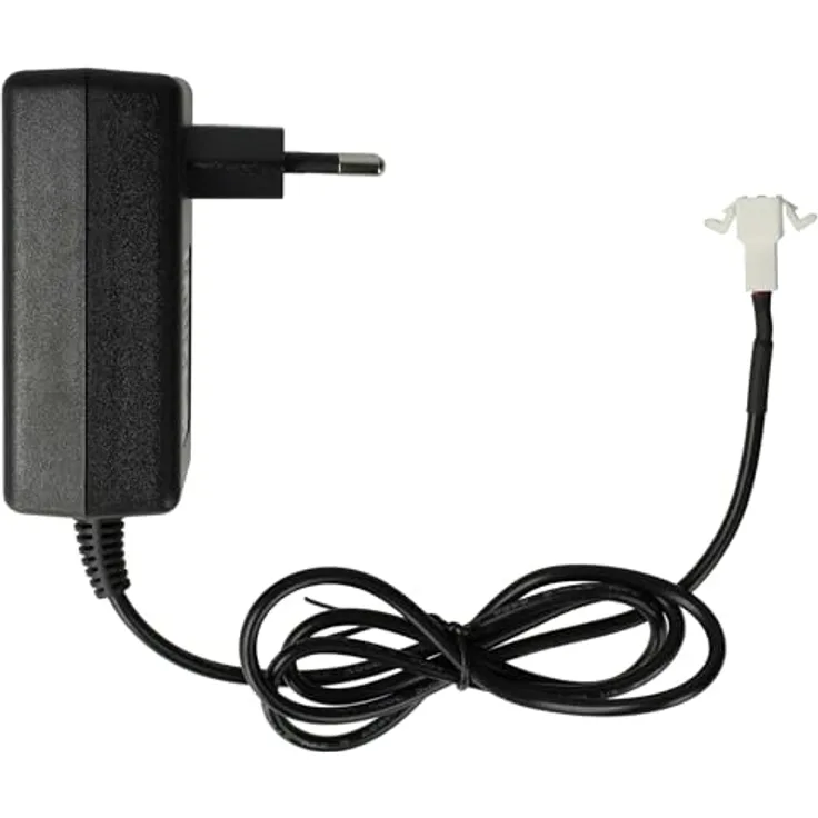 vhbw Ladegerät kompatibel mit Velux 846933, 946930, 946933, GP210AFHT Rollladen-, Solarfenster-Akku, Euro-Stecker, 27 V/1,5 A, schwarz