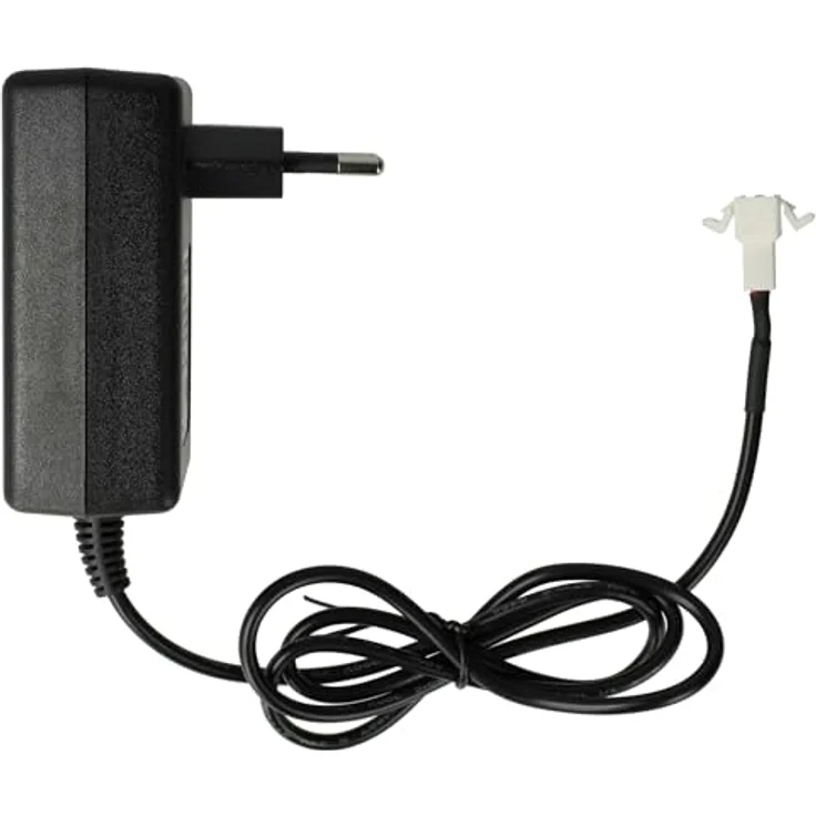 vhbw Ladegerät kompatibel mit Velux 846933, 946930, 946933, GP210AFHT Rollladen-, Solarfenster-Akku, Euro-Stecker, 27 V/1,5 A, schwarz – Bild 1