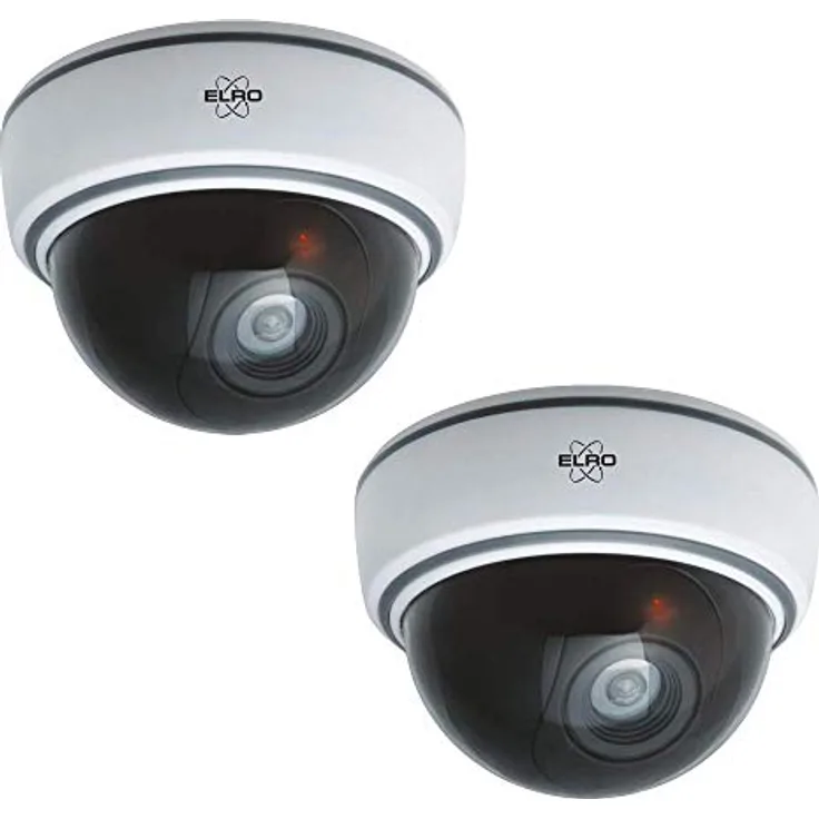 ELRO CDD15F Indoor Dummy Dome Kamera, Weiß, 2 Pack
