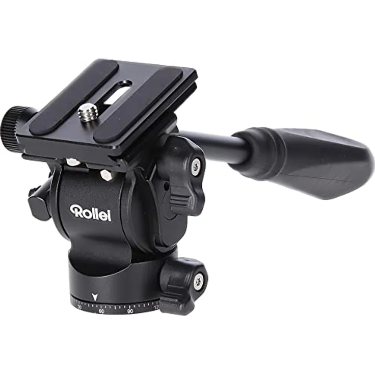 Rollei V5I Video Stativkopf für leichte und weiche Bewegungen, Ideal für den Einsatz auf Einbein-Stativen beim filem bewegter Objekte. – Bild 3