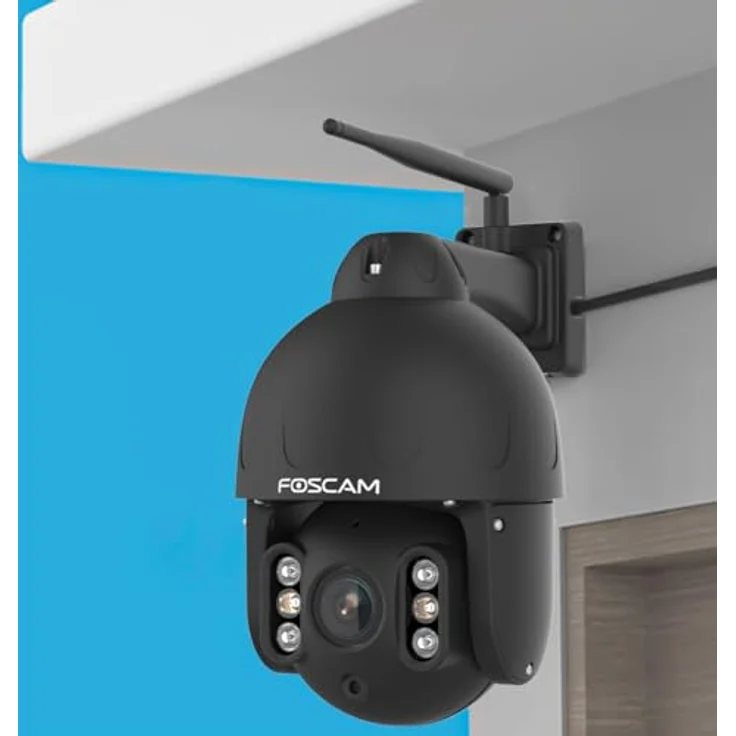 Foscam SD8P WLAN PTZ Dome Überwachungskamera, 8 MP, 4-Fach optischer Zoom, intelligente Personen- und Fahrzeugerkennung, IP66, HDR, Dualband-WLAN – Bild 5