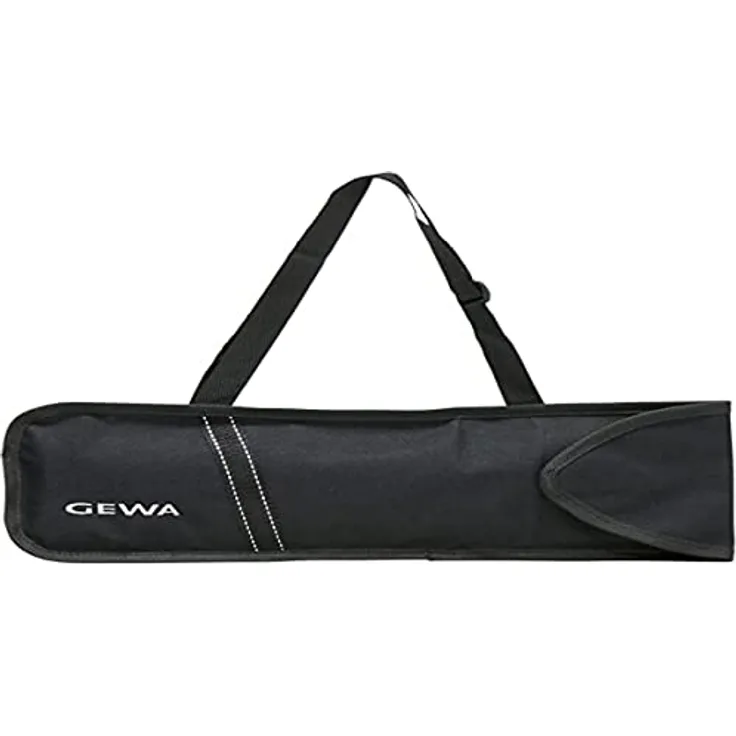 Notenpulttasche schwarz mit Tragriemen und Klettverschluss 54 x 16 cm