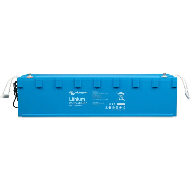 Victron Energy Lithium-NG Batterie 300Ah 25,6V mit integriertem Shunt, LiFePO4 Akku der nächsten Generation, IP65 Schutz
