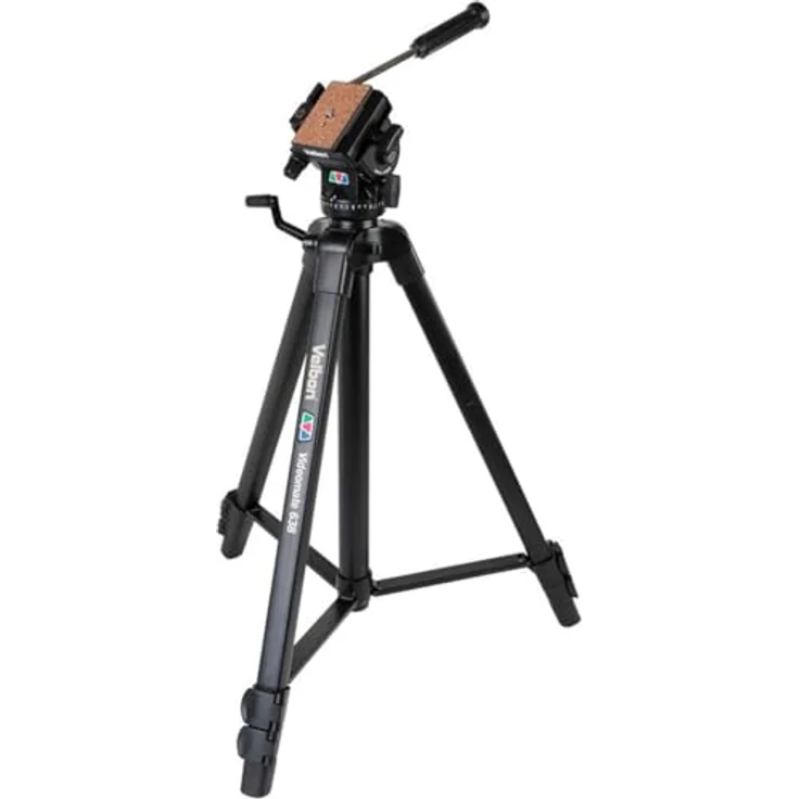 Velbon Videomate 638-F Aluminium Dreibein-Stativ inkl. PH-368 Kopf (Höhe 171 cm, Belastbarkeit 3 kg) – Bild 2